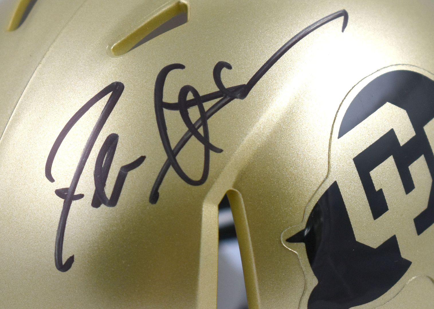 Deion Sanders Signed Colorado Buffaloes Speed Mini Helmet (Beckett) at PristineAuction.com Deion Sanders Signed Colorado Buffaloes Speed Mini Helmet (Beckett) at PristineAuction.com