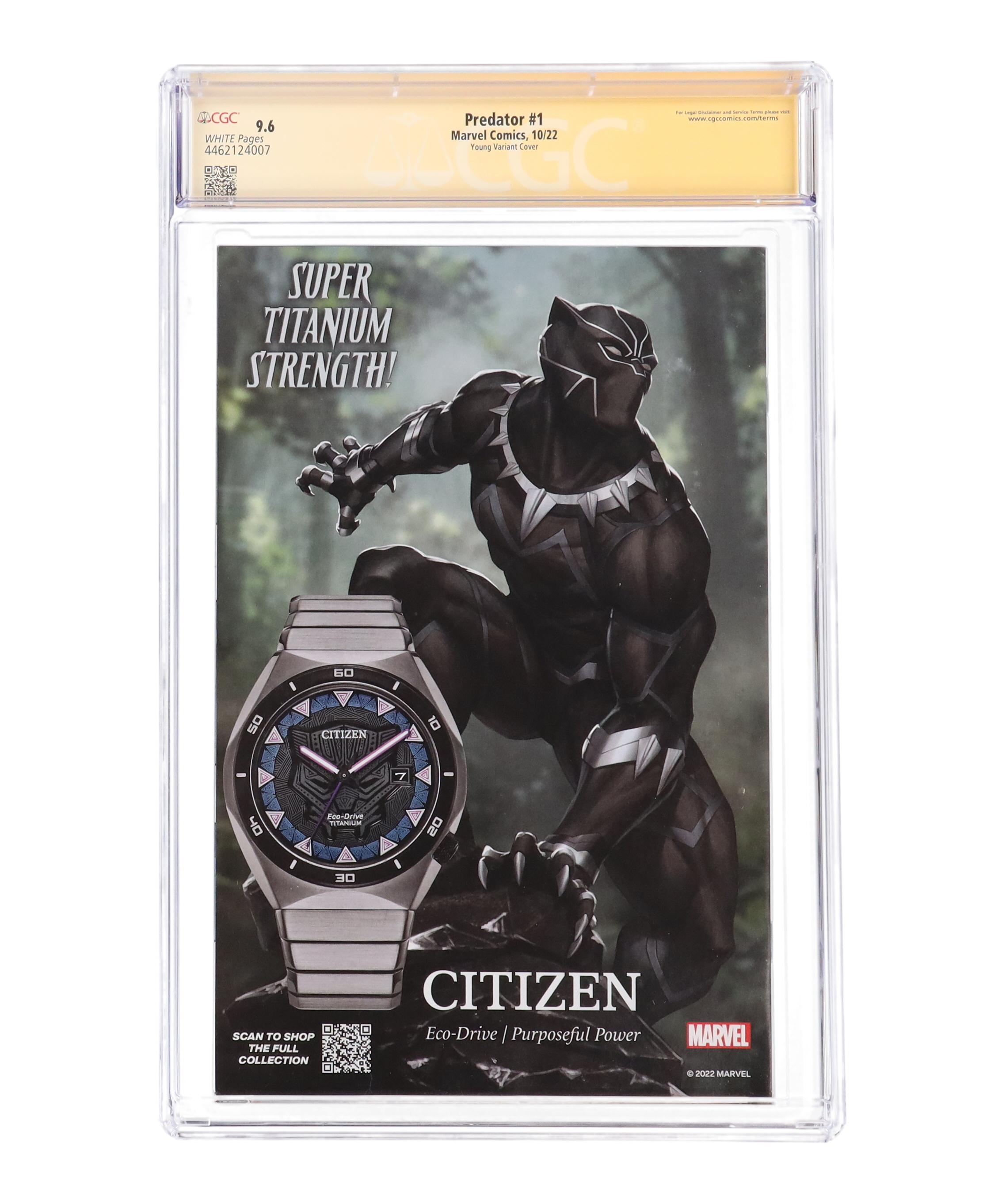 Skottie Young Signed 2022 "Predator" Issue #1 Marvel Comic Book (CGC 9.6) at PristineAuction.com Skottie Young Signed 2022 "Predator" Issue #1 Marvel Comic Book (CGC 9.6) at PristineAuction.com