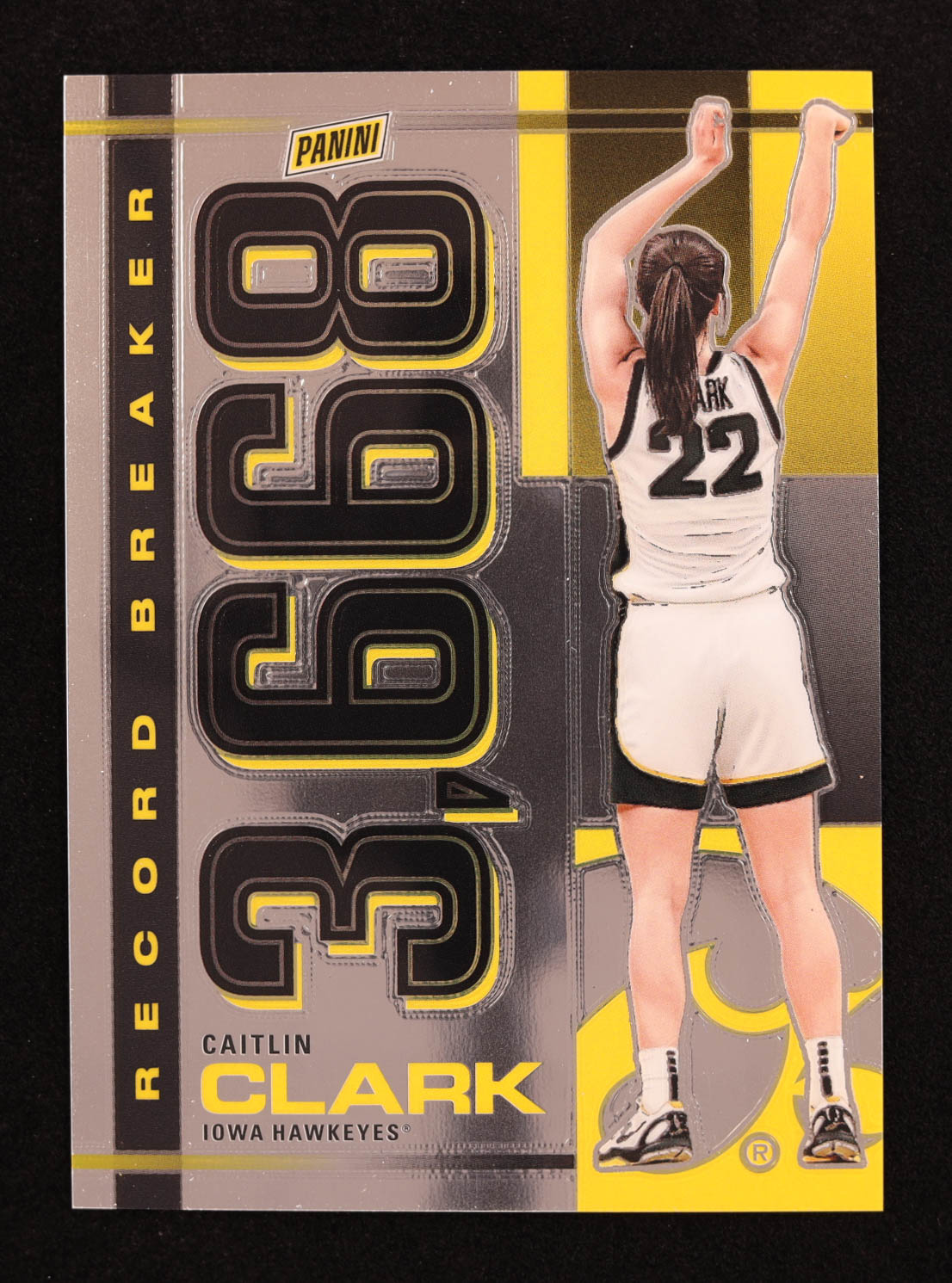 Caitlin Clark 2024 Panini Caitlin Clark Collection Record Breaker #RBCC RC at PristineAuction.com Caitlin Clark 2024 Panini Caitlin Clark Collection Record Breaker #RBCC RC at PristineAuction.com