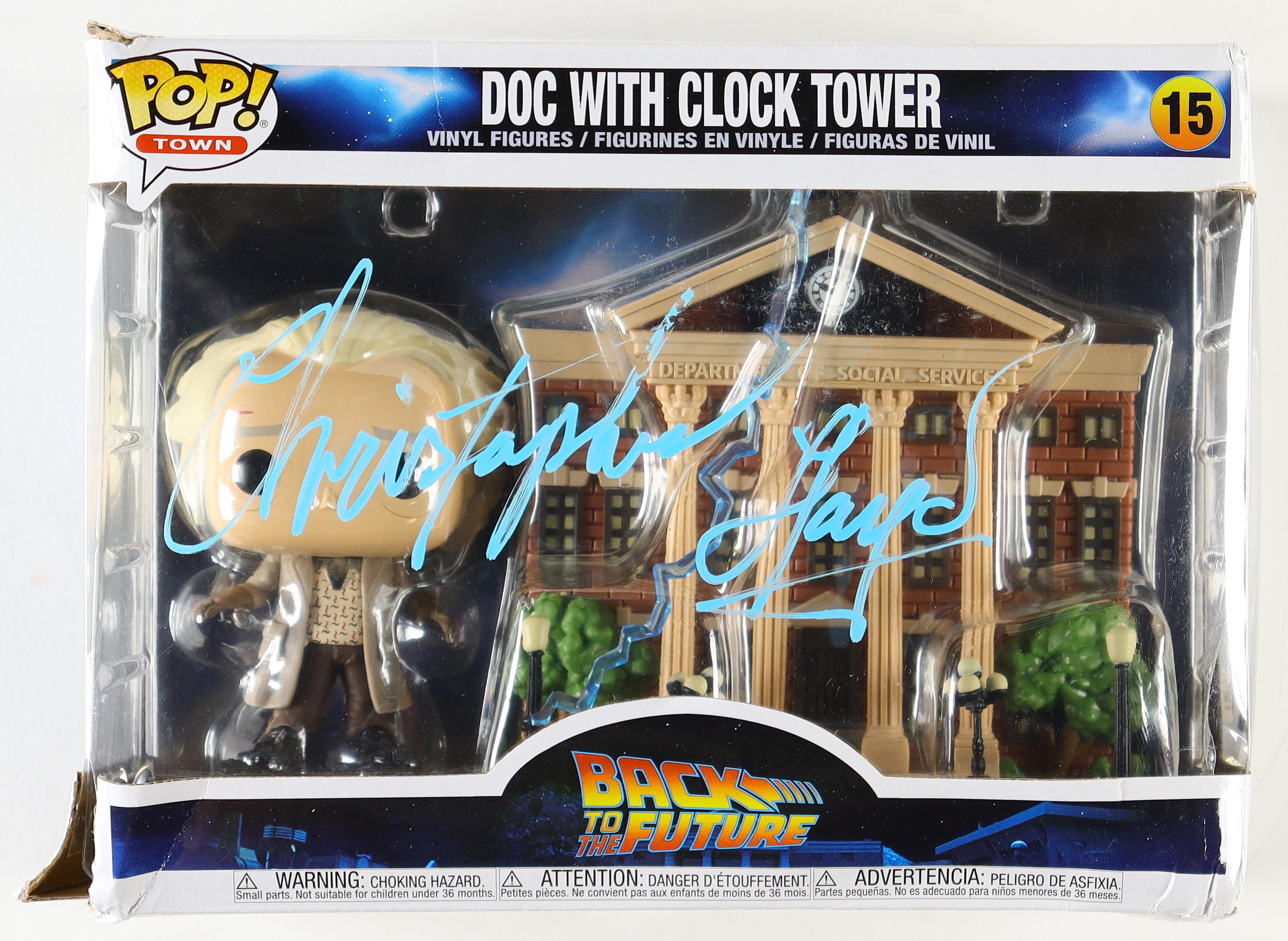 Christopher Lloyd Signed "Back to the Future" #15 Doc with Clock Tower Funko Pop! Vinyl Figure (Fanatics & Beckett) at PristineAuction.com Christopher Lloyd Signed "Back to the Future" #15 Doc with Clock Tower Funko Pop! Vinyl Figure (Fanatics & Beckett) at PristineAuction.com