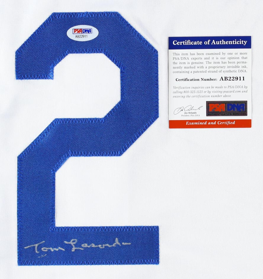 Tommy Lasorda Signed Jersey (PSA) at PristineAuction.com Tommy Lasorda Signed Jersey (PSA) at PristineAuction.com