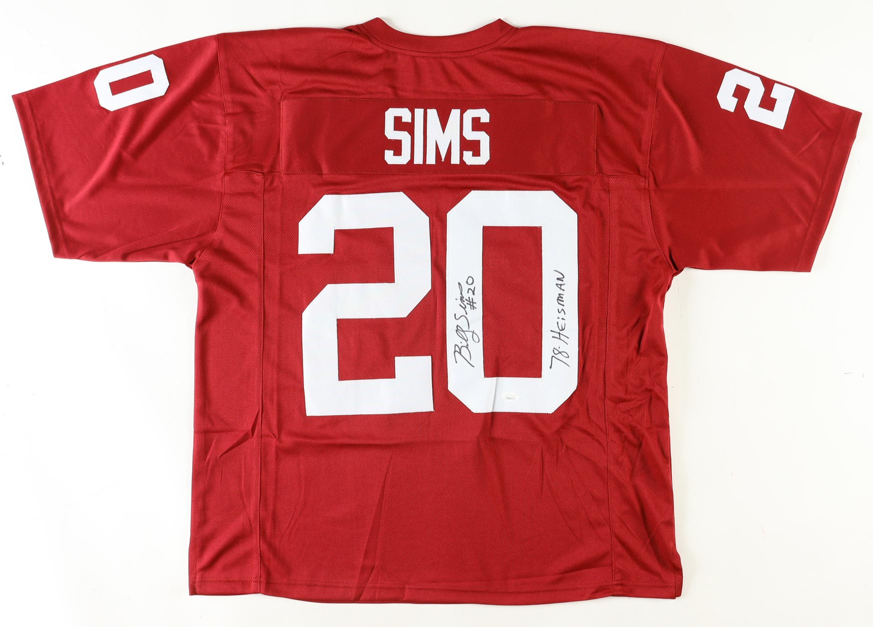 Billy Sims Signed Jersey Inscribed "78-Heisman" (JSA) at PristineAuction.com Billy Sims Signed Jersey Inscribed "78-Heisman" (JSA) at PristineAuction.com