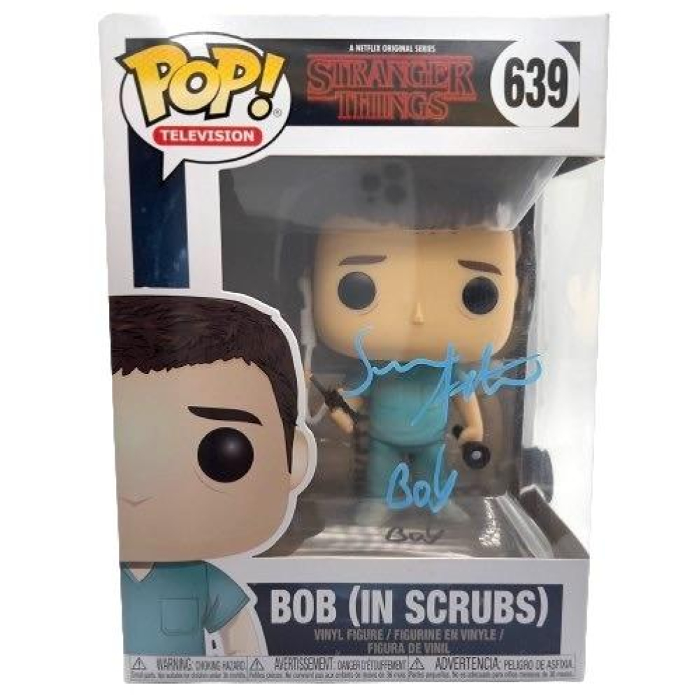 Sean Astin Signed "Stranger Things" #639 Bob (In Scrubs) Funko Pop Vinyl Figure (Beckett) at PristineAuction.com