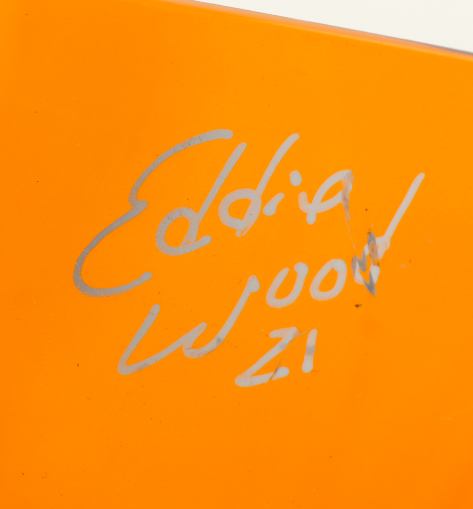 "The Woods Brothers" NASCAR Helmet Visor Signed By (4) With Matt DiBenedetto, Eddie Wood, Leonard Wood & Jon Wood (PA) at PristineAuction.com "The Woods Brothers" NASCAR Helmet Visor Signed By (4) With Matt DiBenedetto, Eddie Wood, Leonard Wood & Jon Wood (PA) at PristineAuction.com