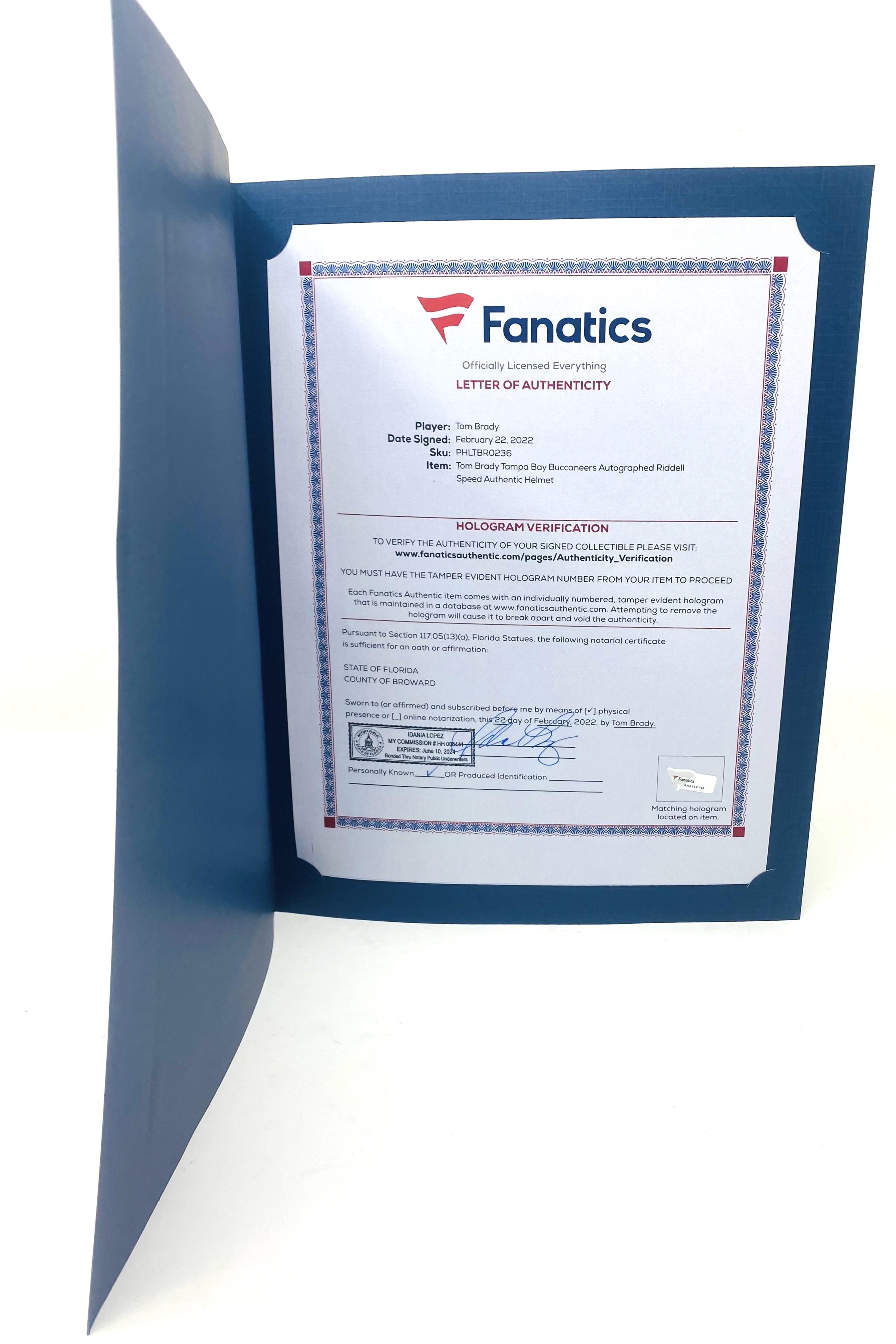 Tom Brady Signed Buccaneers Full-Size Authentic On-Field Speed Helmet (Fanatics) at PristineAuction.com Tom Brady Signed Buccaneers Full-Size Authentic On-Field Speed Helmet (Fanatics) at PristineAuction.com