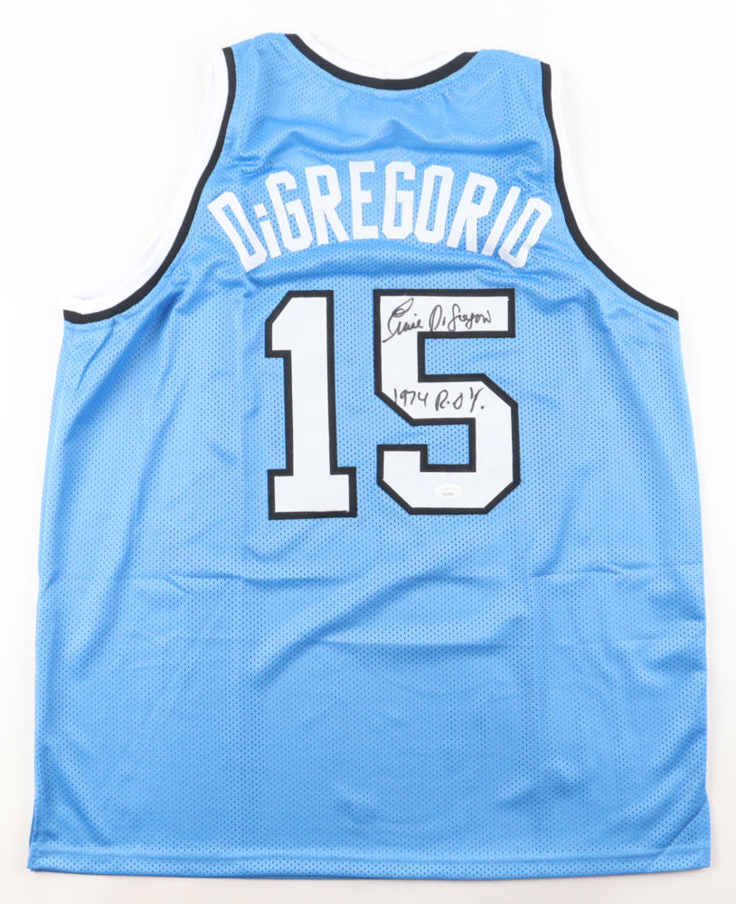 Ernie DiGregorio Signed Jersey Inscribed "1974 R.O.Y." (JSA) at PristineAuction.com Ernie DiGregorio Signed Jersey Inscribed "1974 R.O.Y." (JSA) at PristineAuction.com