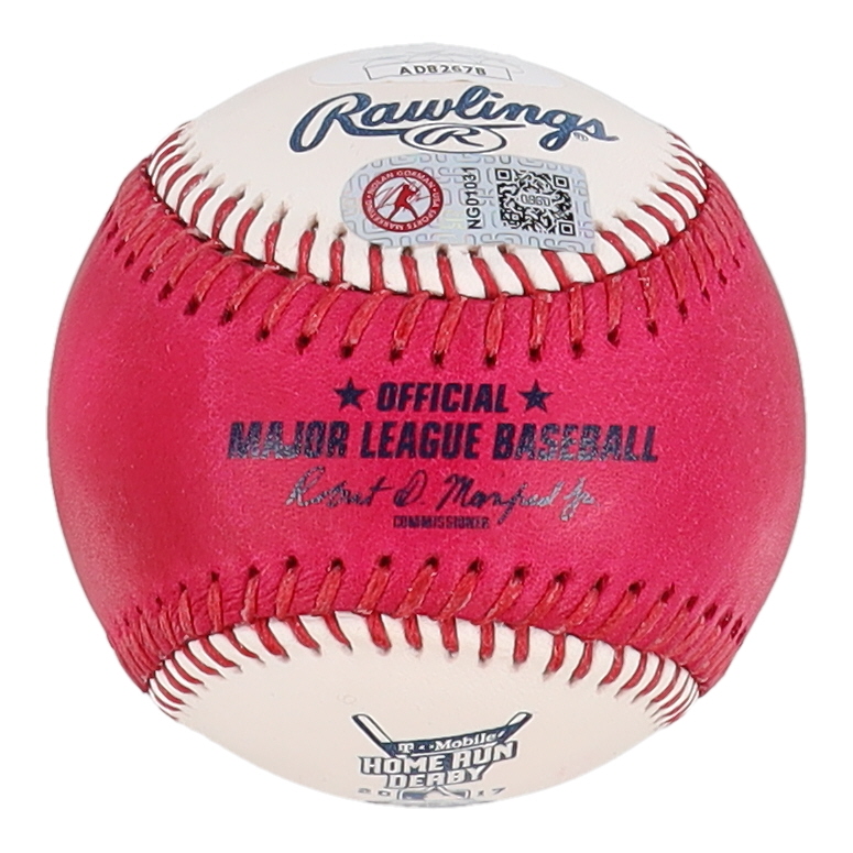 Nolan Gorman Signed 2017 Home Run Derby Logo OML Baseball Inscribed "17 HS HRD Champ" (JSA & Gorman) at PristineAuction.com Nolan Gorman Signed 2017 Home Run Derby Logo OML Baseball Inscribed "17 HS HRD Champ" (JSA & Gorman) at PristineAuction.com