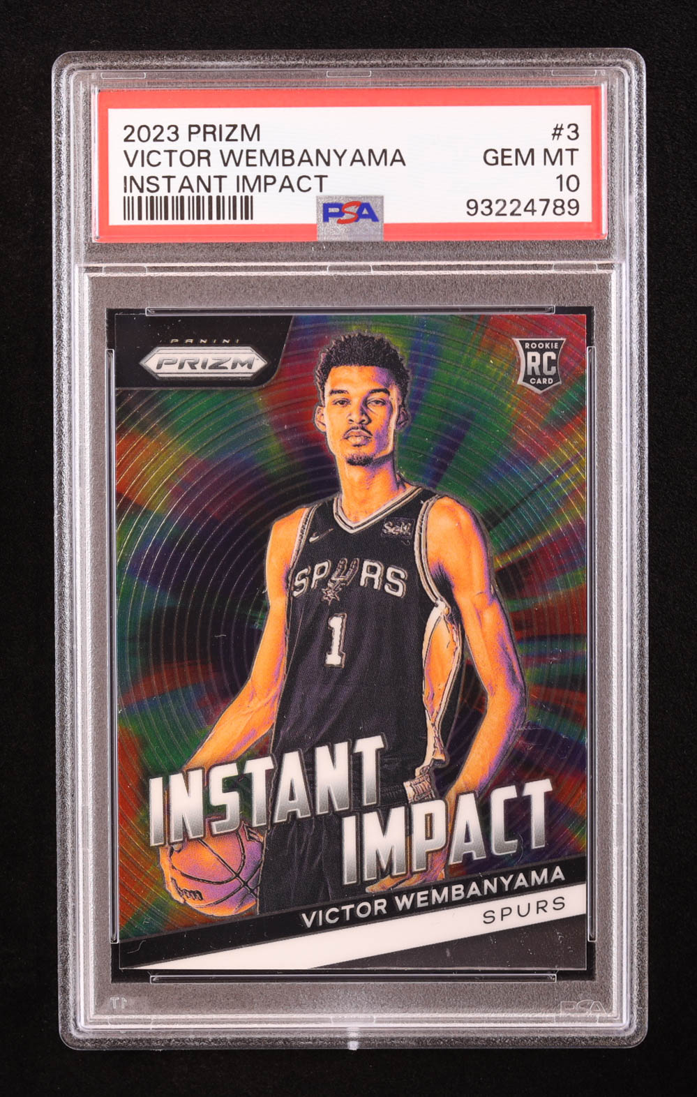 Victor Wembanyama 2023-24 Panini Prizm Instant Impact #3 RC (PSA 10) at PristineAuction.com Victor Wembanyama 2023-24 Panini Prizm Instant Impact #3 RC (PSA 10) at PristineAuction.com