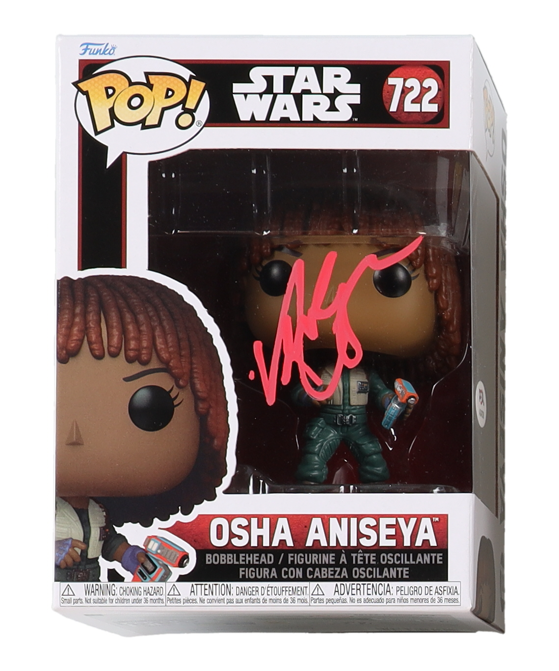 Amandla Stenberg Signed "Star Wars: The Acolyte" #722 Osha Aniseya Funko Pop! Vinyl Figure (PSA) at PristineAuction.com Amandla Stenberg Signed "Star Wars: The Acolyte" #722 Osha Aniseya Funko Pop! Vinyl Figure (PSA) at PristineAuction.com