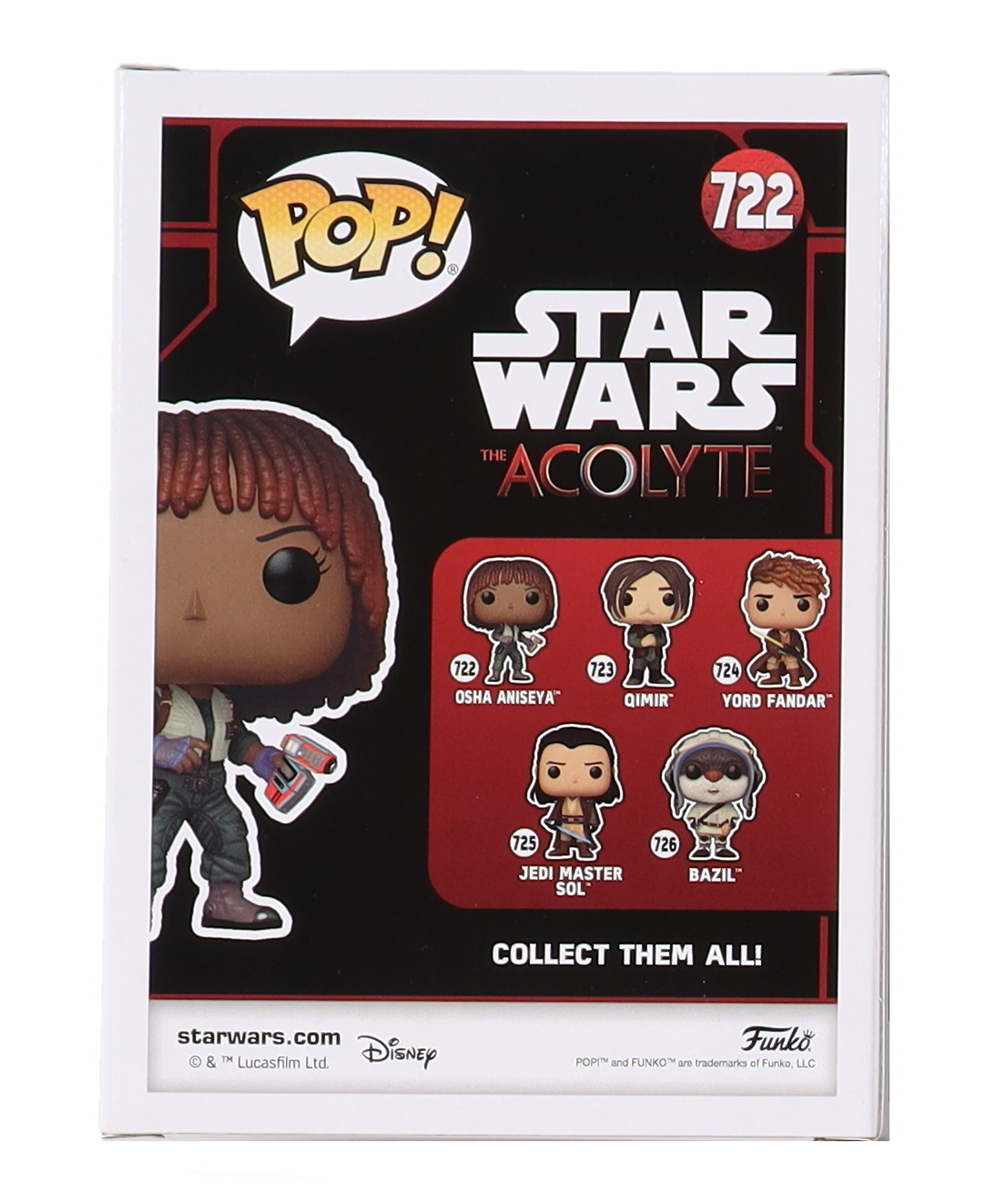 Amandla Stenberg Signed "Star Wars: The Acolyte" #722 Osha Aniseya Funko Pop! Vinyl Figure (PSA) at PristineAuction.com Amandla Stenberg Signed "Star Wars: The Acolyte" #722 Osha Aniseya Funko Pop! Vinyl Figure (PSA) at PristineAuction.com