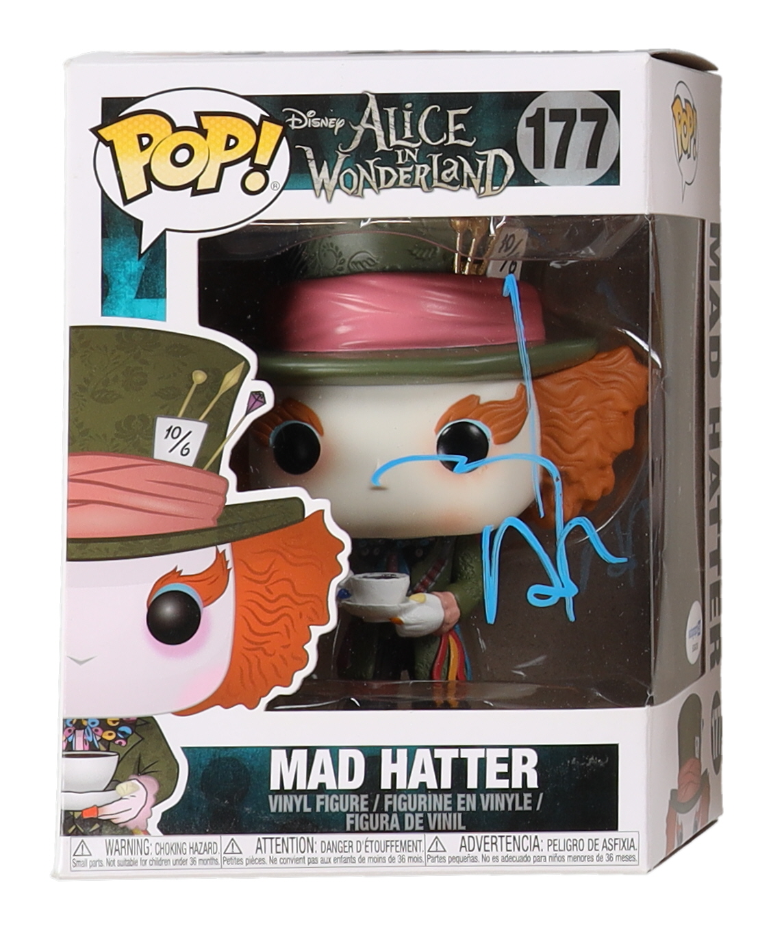 Johnny Depp Signed "Alice In Wonderland" #177 Mad Hatter Funko Pop! Vinyl Figure (AutographCOA) at PristineAuction.com Johnny Depp Signed "Alice In Wonderland" #177 Mad Hatter Funko Pop! Vinyl Figure (AutographCOA) at PristineAuction.com