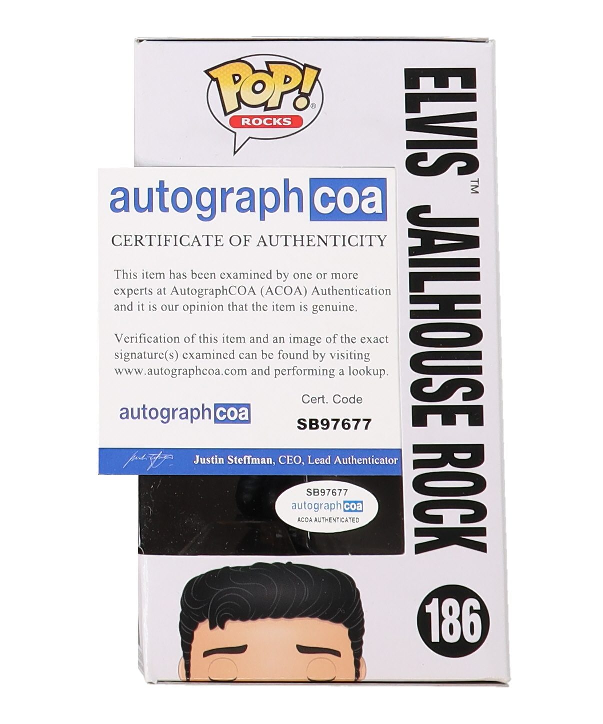 Austin Butler Signed Elvis Presley #186 Elvis Jailhouse Rock Funko Pop! Vinyl Figure (ACOA) at PristineAuction.com Austin Butler Signed Elvis Presley #186 Elvis Jailhouse Rock Funko Pop! Vinyl Figure (ACOA) at PristineAuction.com