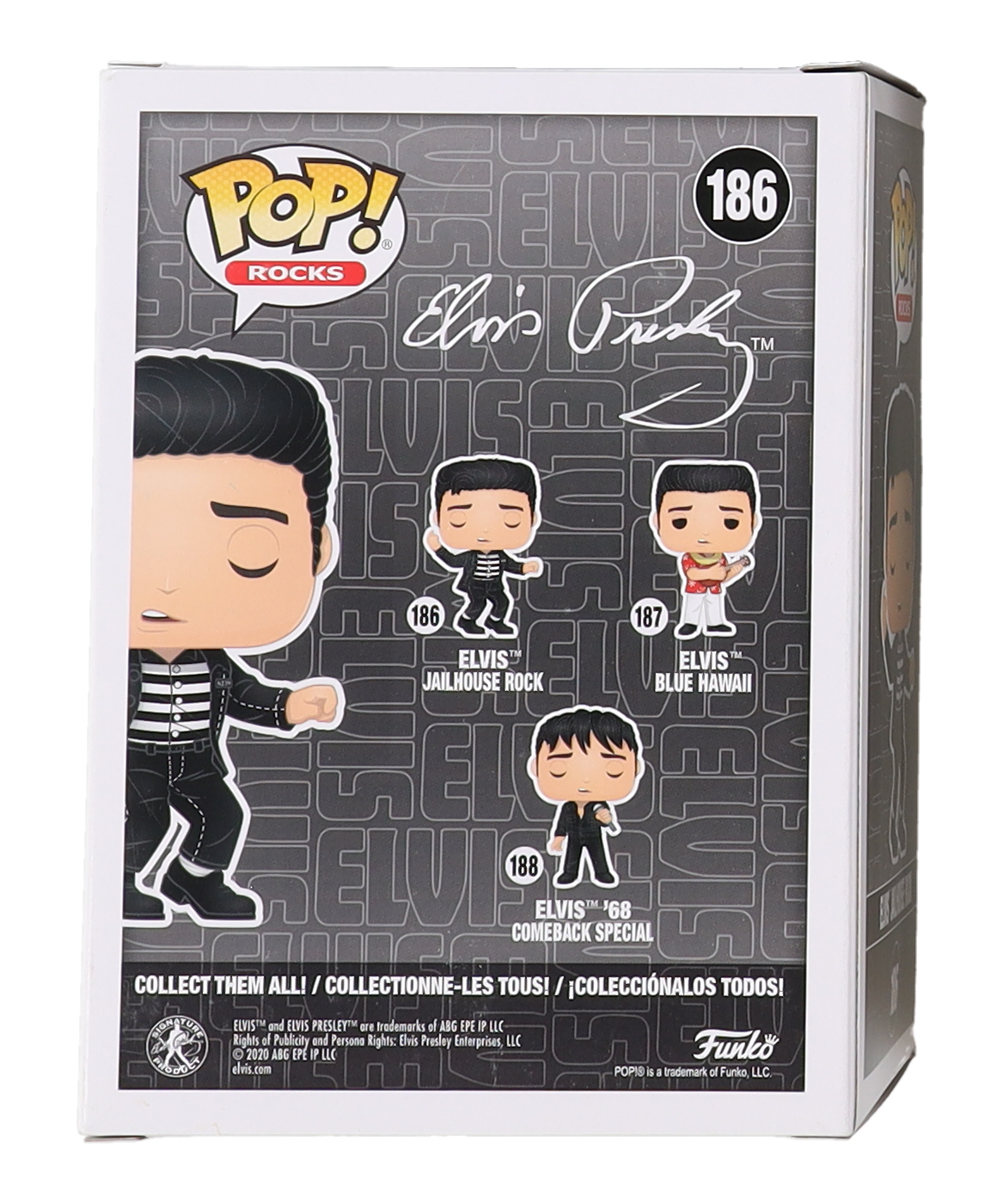 Austin Butler Signed Elvis Presley #186 Elvis Jailhouse Rock Funko Pop! Vinyl Figure (ACOA) at PristineAuction.com Austin Butler Signed Elvis Presley #186 Elvis Jailhouse Rock Funko Pop! Vinyl Figure (ACOA) at PristineAuction.com