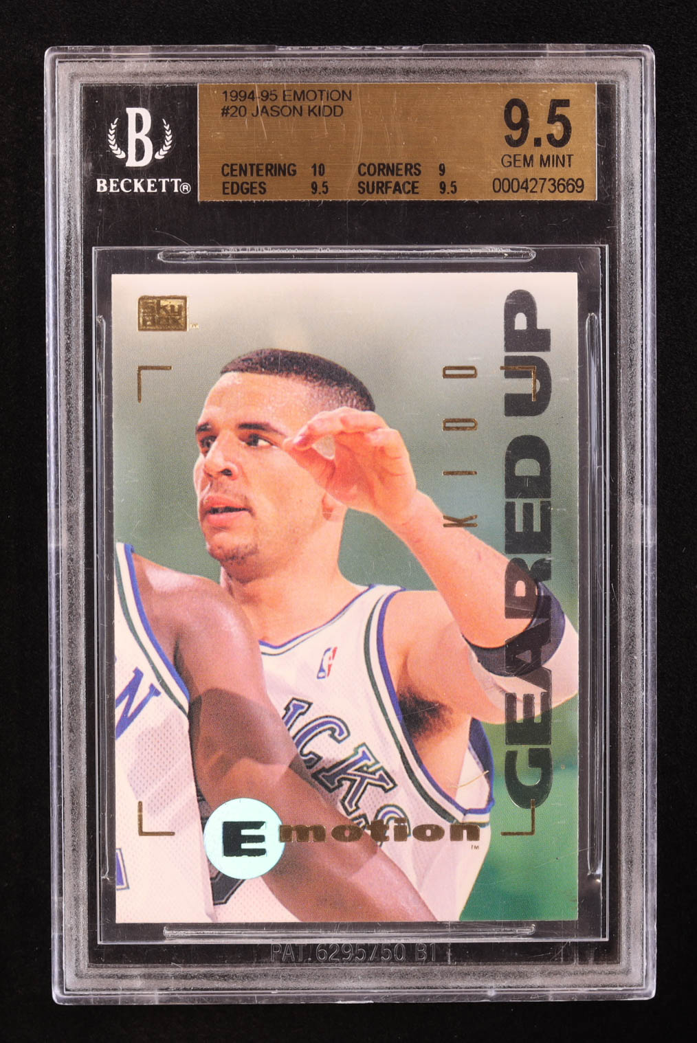 Jason Kidd 1994-95 Emotion #20 RC (BGS 9.5) at PristineAuction.com Jason Kidd 1994-95 Emotion #20 RC (BGS 9.5) at PristineAuction.com