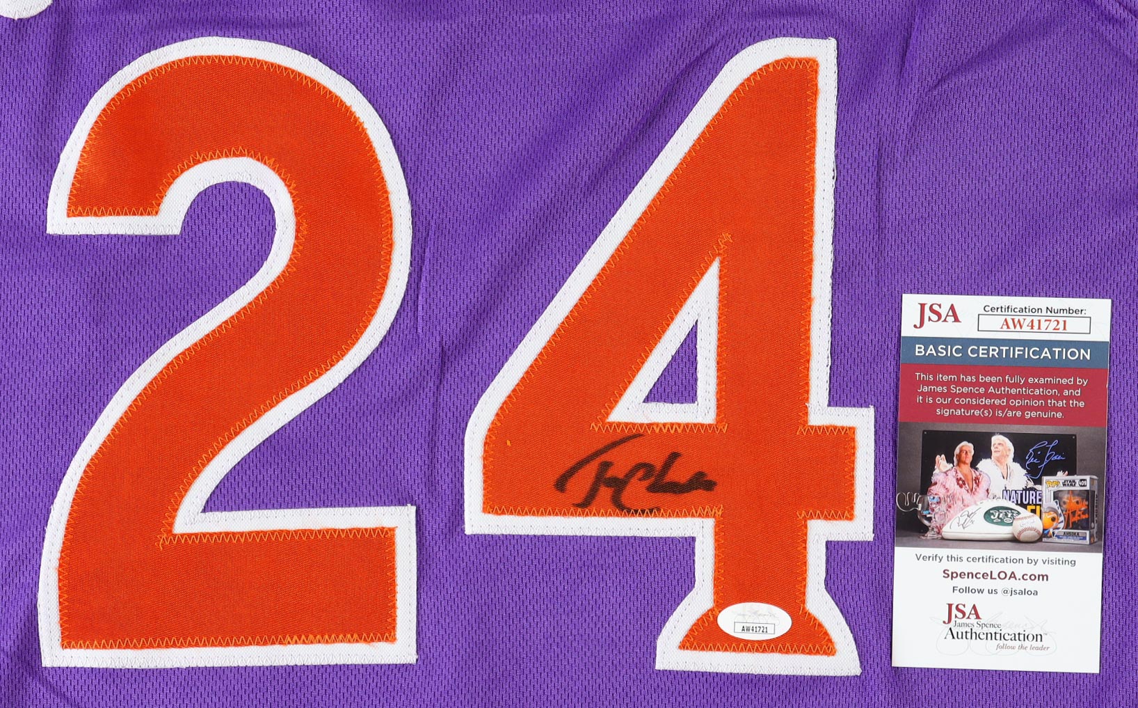 Tom Chambers Signed Jersey (JSA) at PristineAuction.com Tom Chambers Signed Jersey (JSA) at PristineAuction.com