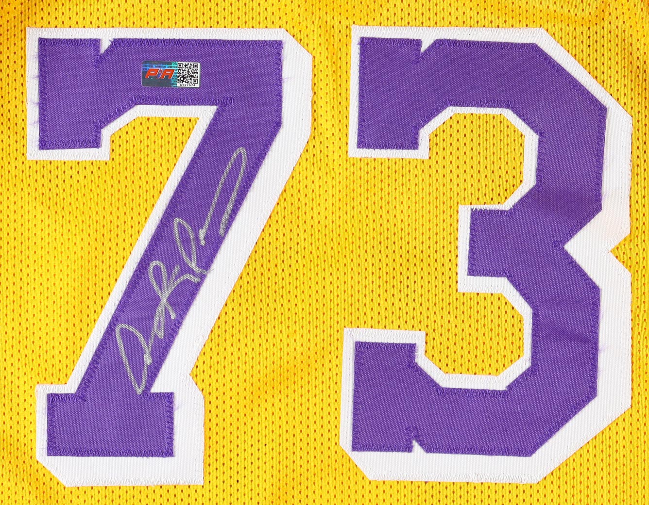 Dennis Rodman Signed Jersey (PIA) at PristineAuction.com Dennis Rodman Signed Jersey (PIA) at PristineAuction.com