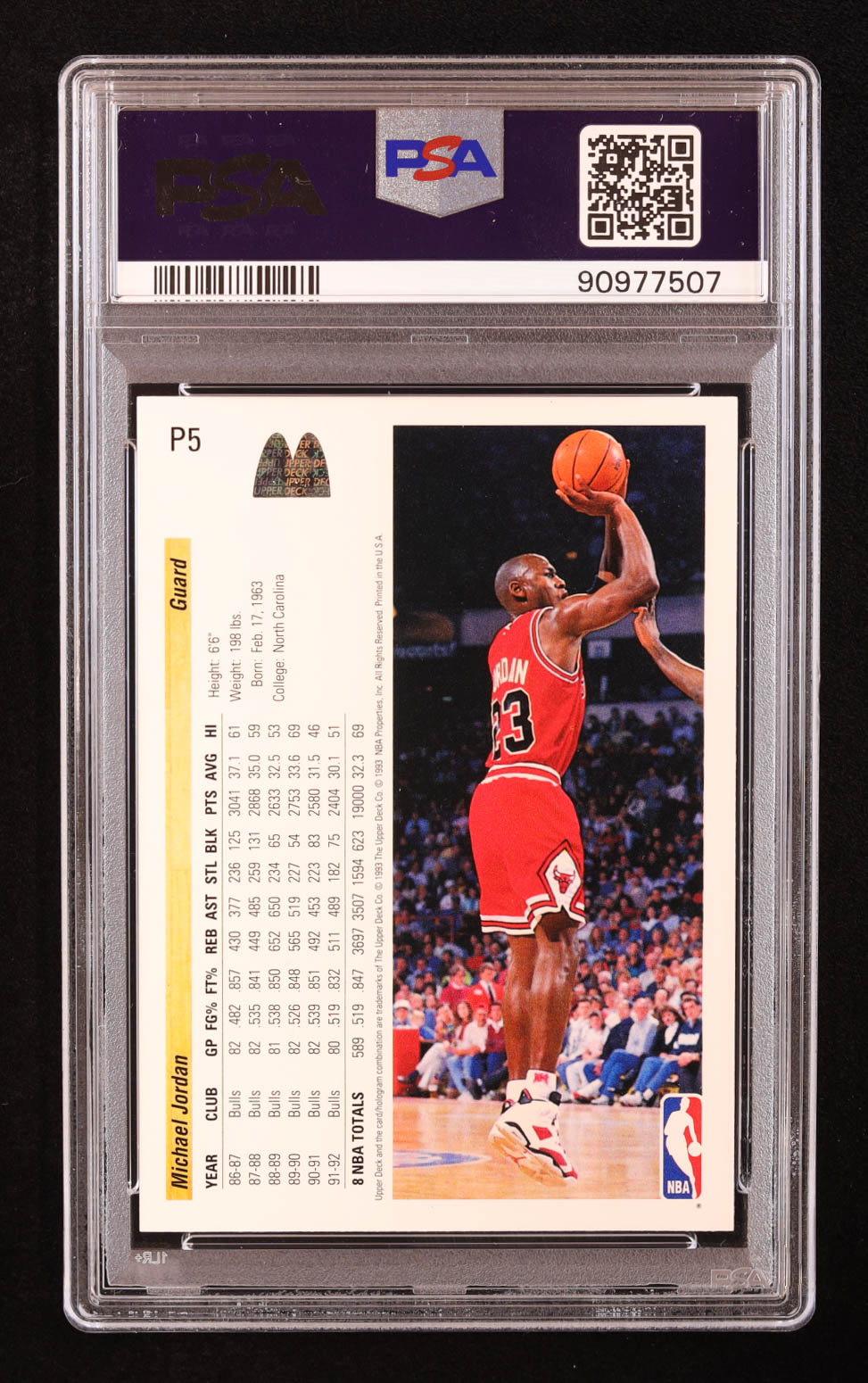 Michael Jordan 1992-93 Upper Deck McDonald's #P5 (PSA 10) at PristineAuction.com Michael Jordan 1992-93 Upper Deck McDonald's #P5 (PSA 10) at PristineAuction.com
