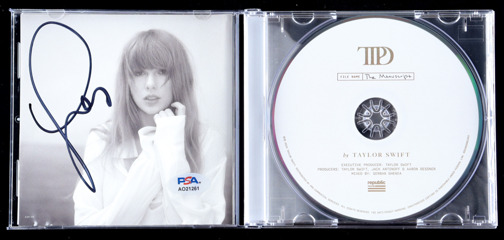 Taylor Swift Signed "The Tortured Poets Department" Album CD Insert With Case (PSA) at PristineAuction.com Taylor Swift Signed "The Tortured Poets Department" Album CD Insert With Case (PSA) at PristineAuction.com