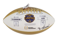 Ja'Marr Chase Signed LSU Tigers 2019 National Champs Logo Football (Chase) at PristineAuction.com