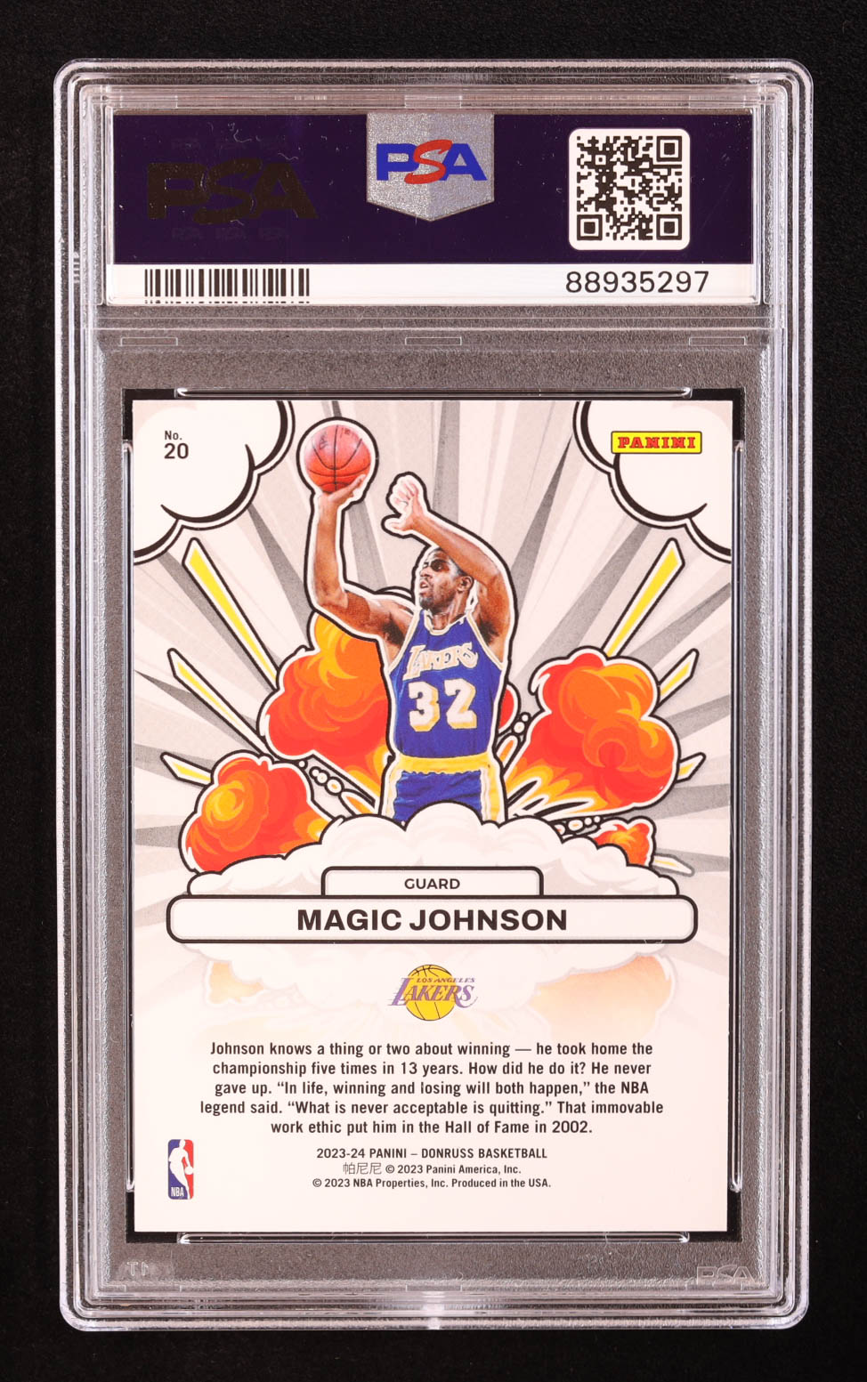 Magic Johnson 2023-24 Donruss Bomb Squad #20 (PSA 10) at PristineAuction.com Magic Johnson 2023-24 Donruss Bomb Squad #20 (PSA 10) at PristineAuction.com