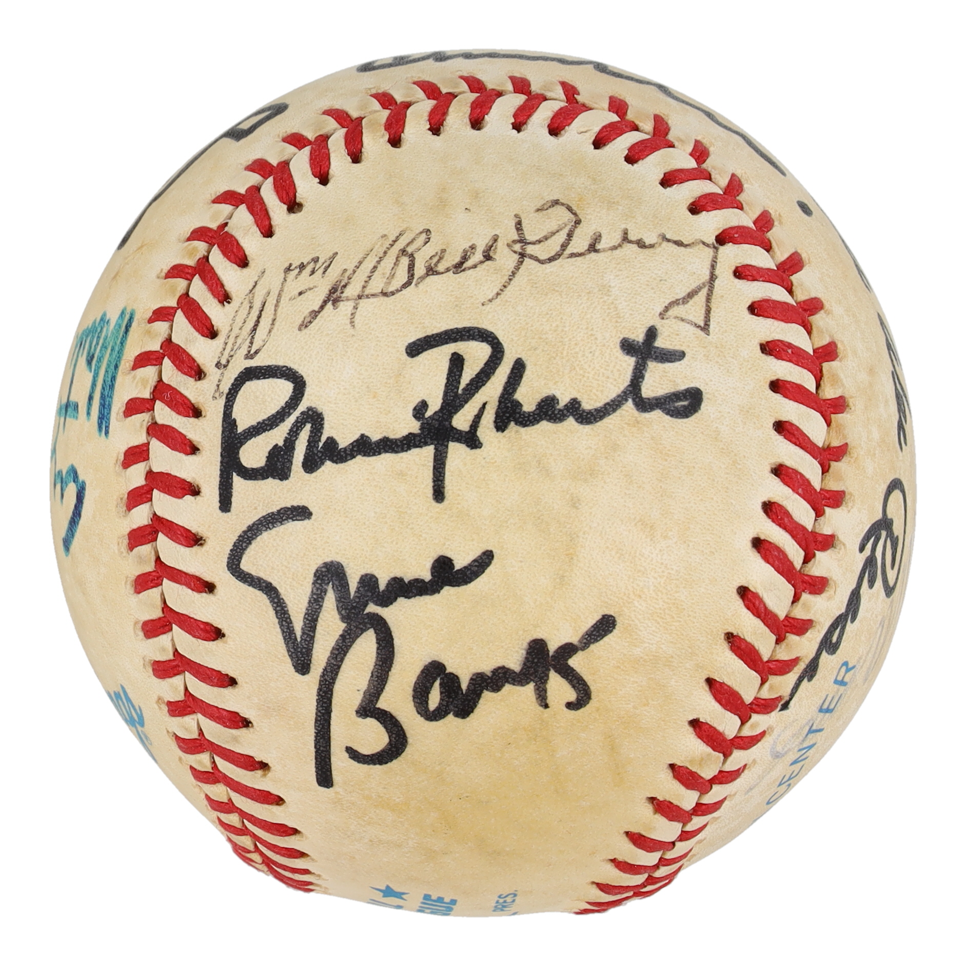 Baseball Hall of Famers & Stars OAL Baseball Signed by (11) with Ted Williams, Pee Wee Reese, Al López, Monte Irvin (JSA) at PristineAuction.com Baseball Hall of Famers & Stars OAL Baseball Signed by (11) with Ted Williams, Pee Wee Reese, Al López, Monte Irvin (JSA) at PristineAuction.com