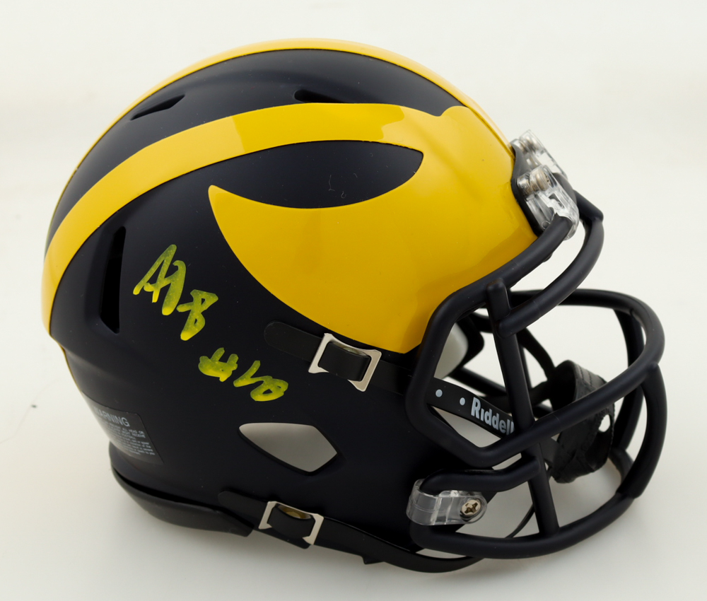 Alex Orji Signed Michigan Wolverines Speed Mini Helmet (JSA) at PristineAuction.com Alex Orji Signed Michigan Wolverines Speed Mini Helmet (JSA) at PristineAuction.com