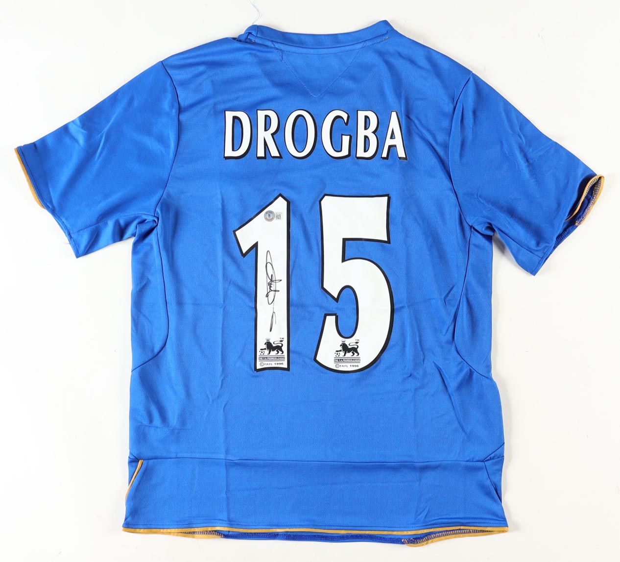 Didier Drogba Signed Chelsea Jersey (Beckett) at PristineAuction.com Didier Drogba Signed Chelsea Jersey (Beckett) at PristineAuction.com