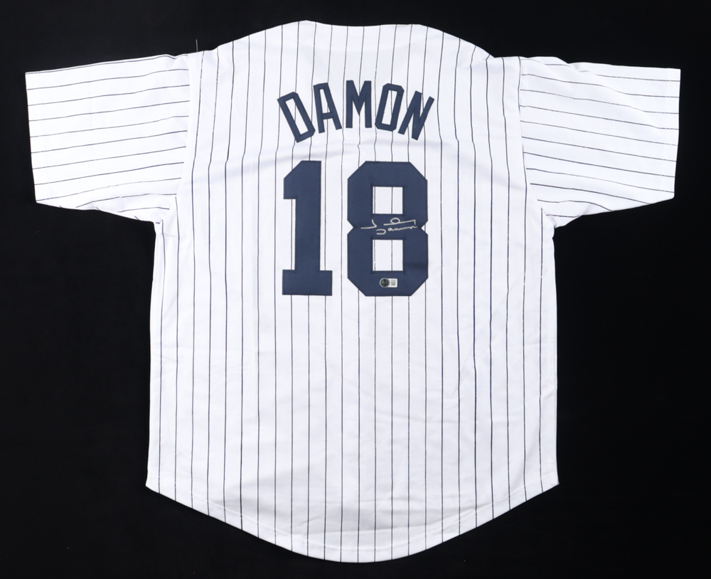 Johnny Damon Signed Jersey (Beckett) at PristineAuction.com Johnny Damon Signed Jersey (Beckett) at PristineAuction.com