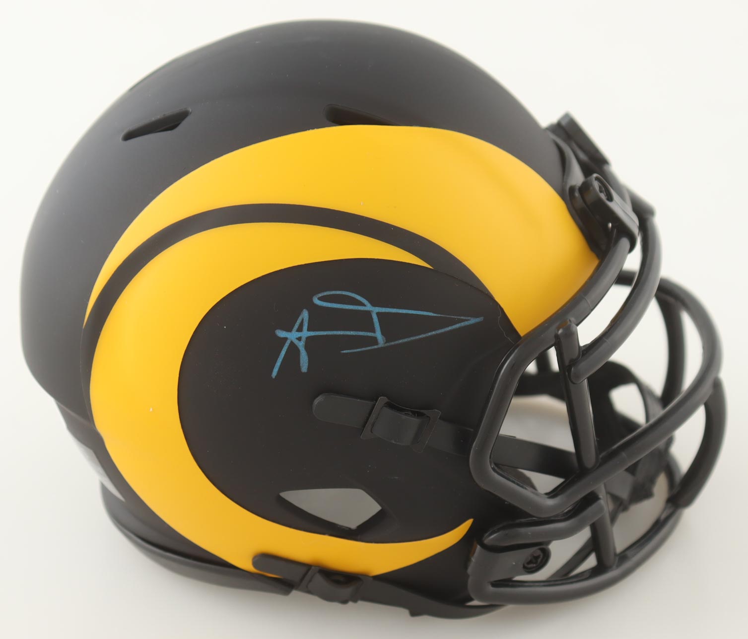 Aaron Donald Signed Rams Eclipse Alternate Speed Mini Helmet (JSA) at PristineAuction.com Aaron Donald Signed Rams Eclipse Alternate Speed Mini Helmet (JSA) at PristineAuction.com