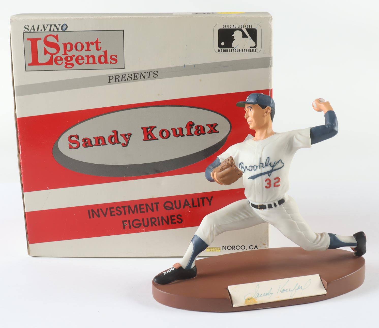 Sandy Koufax Signed LE 1989 Salvino Sports Legends Figurine (Salvino) at PristineAuction.com Sandy Koufax Signed LE 1989 Salvino Sports Legends Figurine (Salvino) at PristineAuction.com