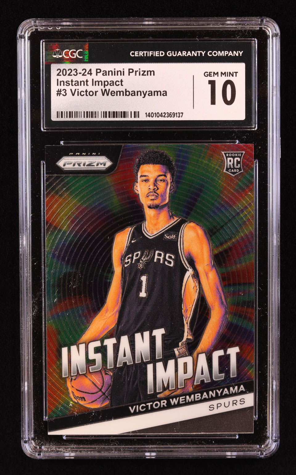 Victor Wembanyama 2023-24 Panini Prizm Instant Impact #3 RC (CGC 10) at PristineAuction.com Victor Wembanyama 2023-24 Panini Prizm Instant Impact #3 RC (CGC 10) at PristineAuction.com
