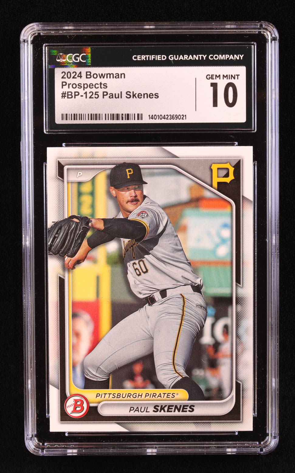 Paul Skenes 2024 Bowman Prospects #BP125 RC (CGC 10) at PristineAuction.com Paul Skenes 2024 Bowman Prospects #BP125 RC (CGC 10) at PristineAuction.com