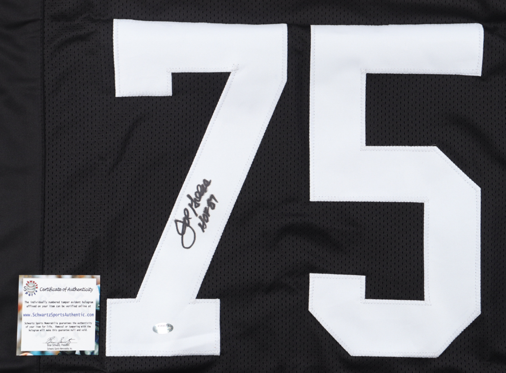 Joe Greene Signed Jersey Inscribed "HOF 87" (Schwartz) at PristineAuction.com Joe Greene Signed Jersey Inscribed "HOF 87" (Schwartz) at PristineAuction.com