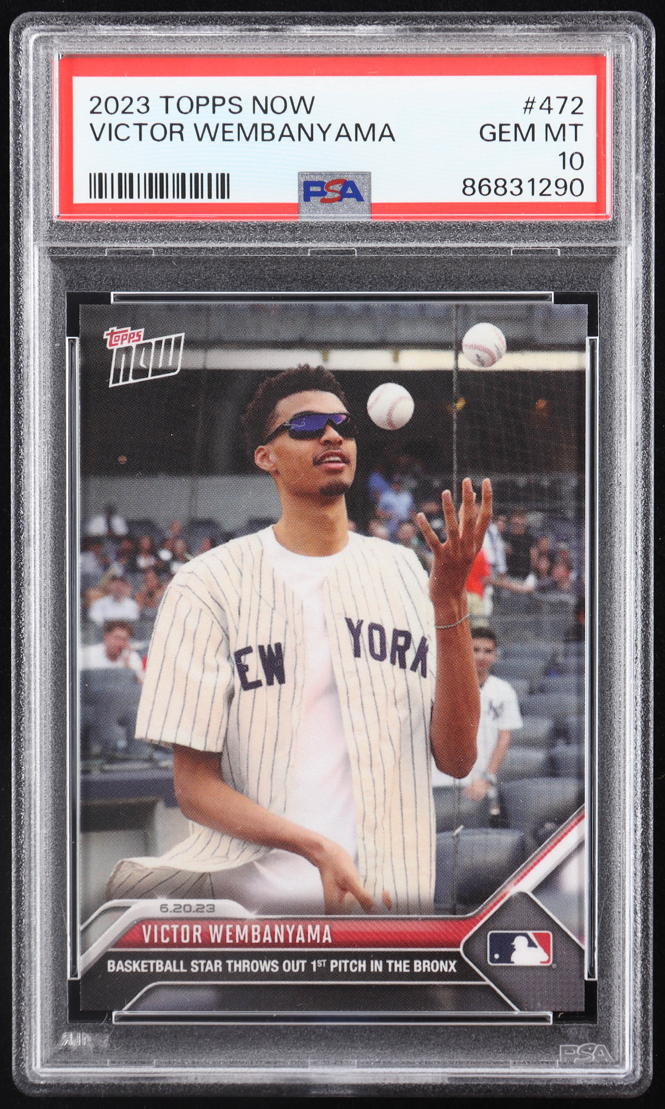 Victor Wembanyama 2023 Topps Now #472 RC (PSA 10) at PristineAuction.com Victor Wembanyama 2023 Topps Now #472 RC (PSA 10) at PristineAuction.com