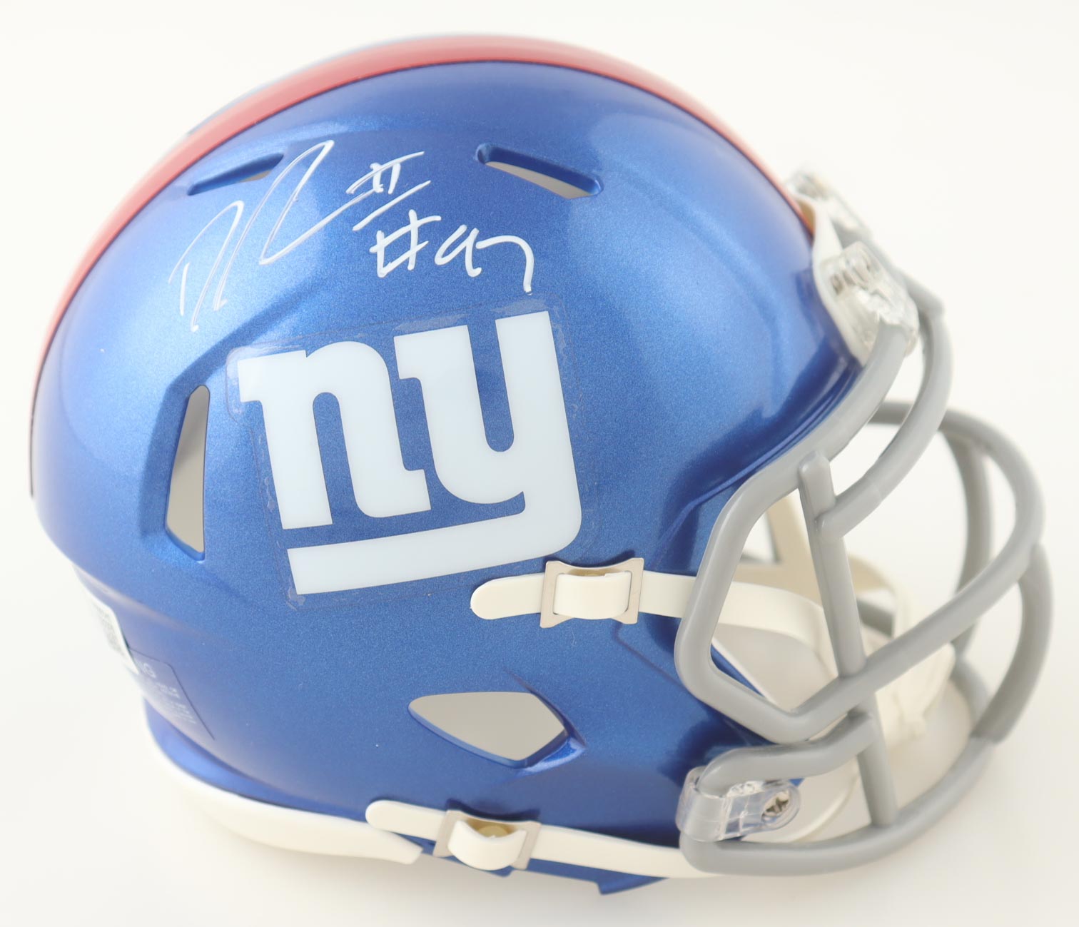 Dexter Lawrence II Signed Giants Speed Mini Helmet (Beckett) at PristineAuction.com Dexter Lawrence II Signed Giants Speed Mini Helmet (Beckett) at PristineAuction.com