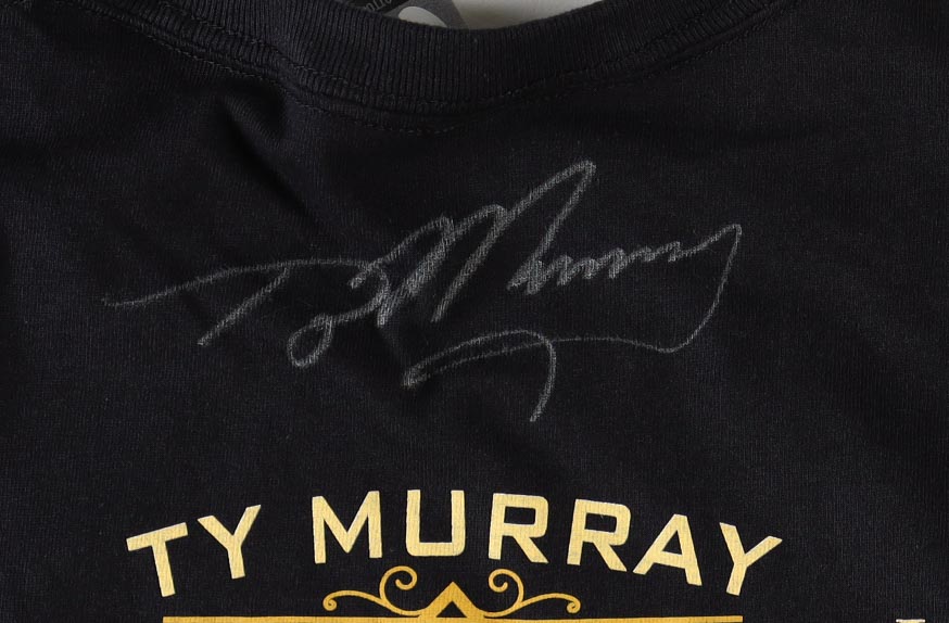 Ty Murray Signed 2023 PBR Invitational T-Shirt (JSA) at PristineAuction.com Ty Murray Signed 2023 PBR Invitational T-Shirt (JSA) at PristineAuction.com