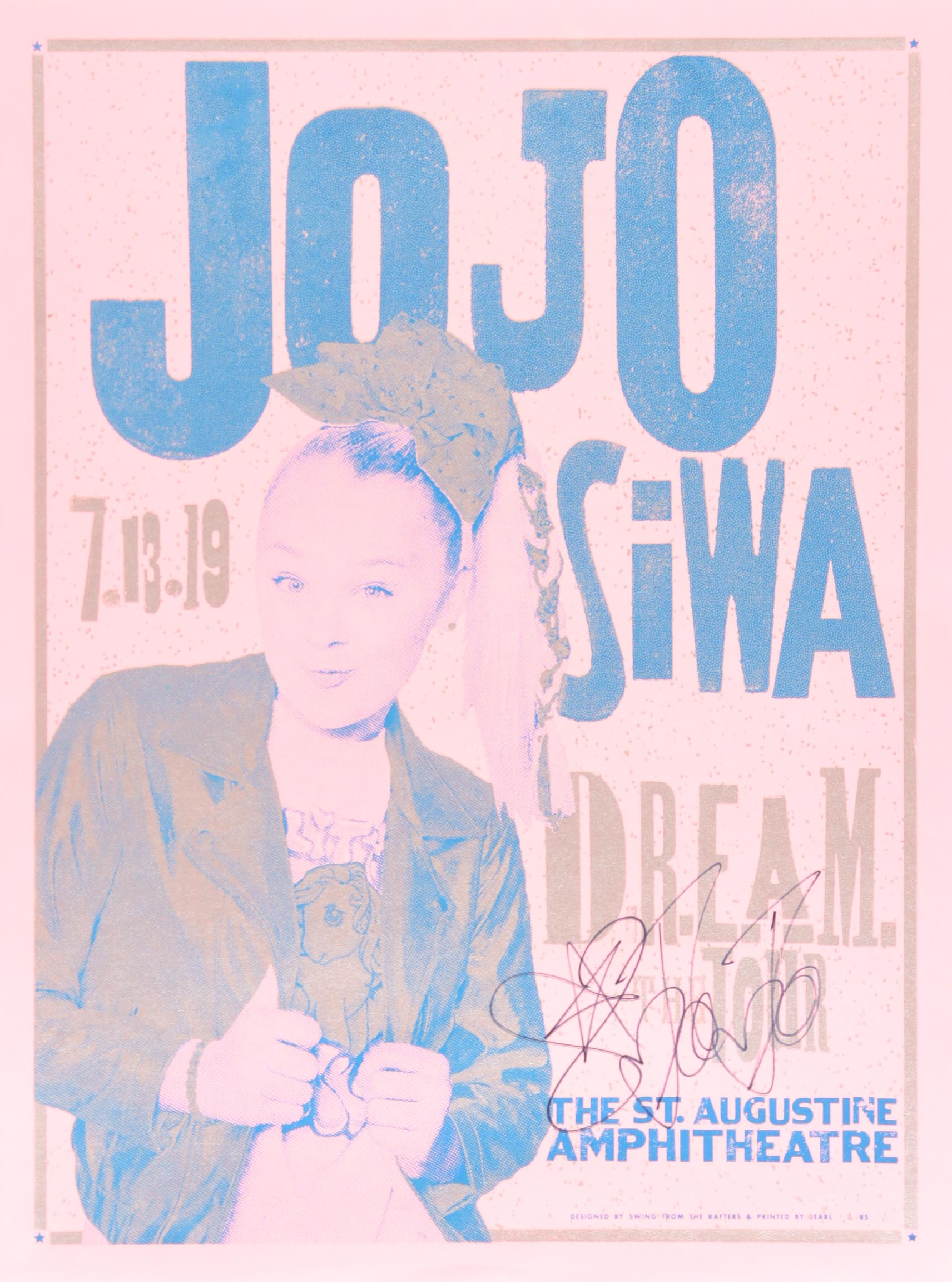 Jojo Siwa Signed "Dream The Tour" 18x24 Poster (JSA) at PristineAuction.com Jojo Siwa Signed "Dream The Tour" 18x24 Poster (JSA) at PristineAuction.com