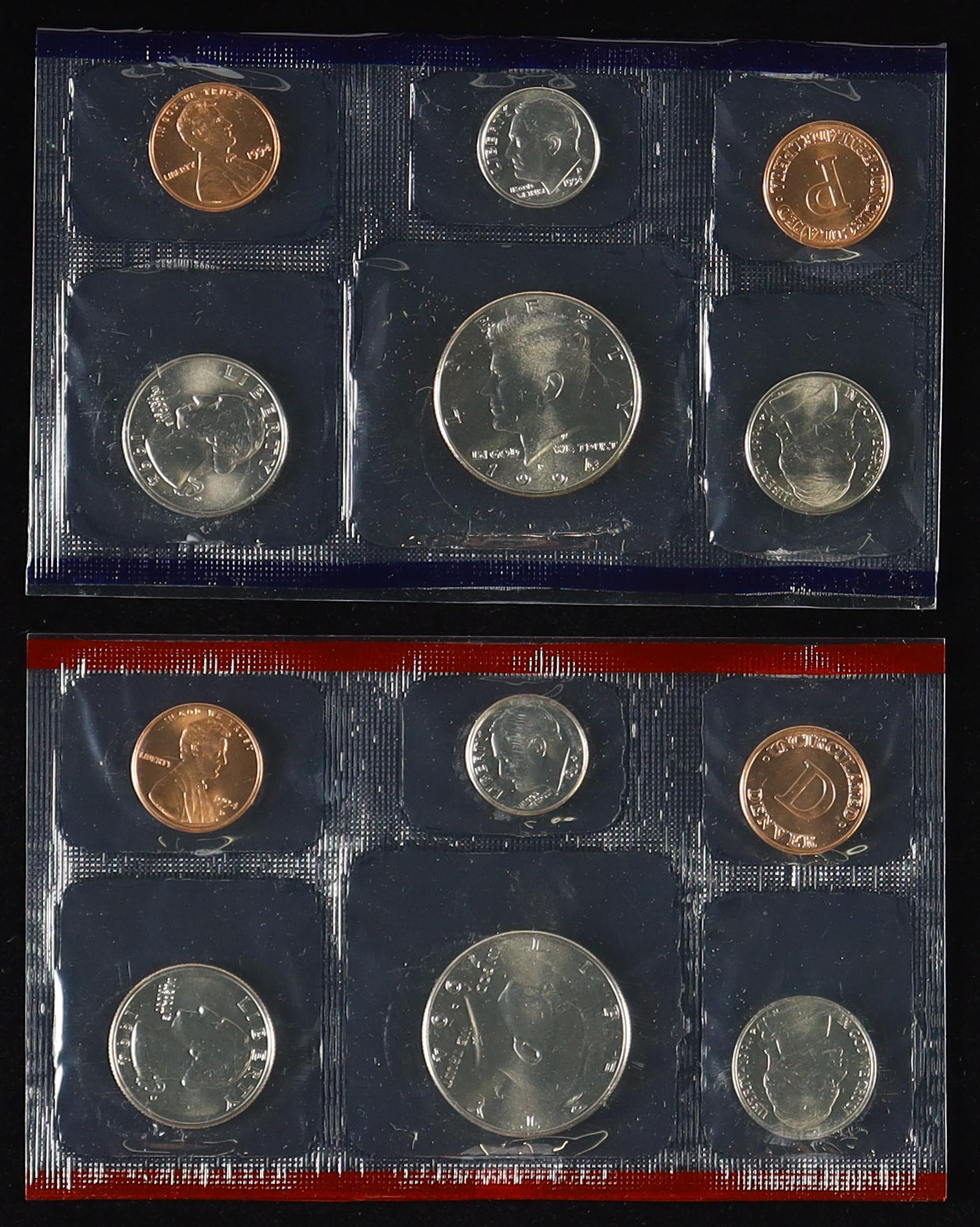 1994 Uncirculated United States Mint Souvenir (12) Coin Set at PristineAuction.com 1994 Uncirculated United States Mint Souvenir (12) Coin Set at PristineAuction.com