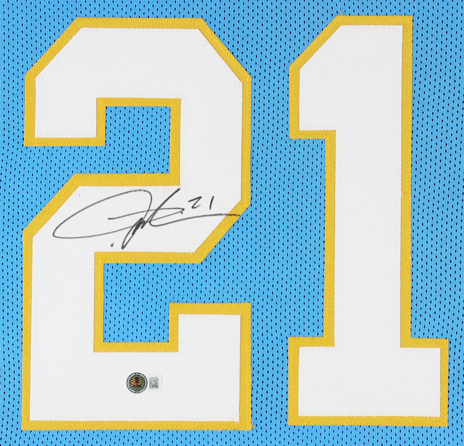 LaDainian Tomlinson Signed Custom Framed Jersey Display (Beckett) at PristineAuction.com LaDainian Tomlinson Signed Custom Framed Jersey Display (Beckett) at PristineAuction.com
