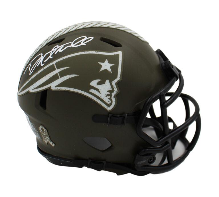 Danny Amendola Signed Patriots Salute to Service Alternate Speed Mini Helmet (Beckett) at PristineAuction.com Danny Amendola Signed Patriots Salute to Service Alternate Speed Mini Helmet (Beckett) at PristineAuction.com