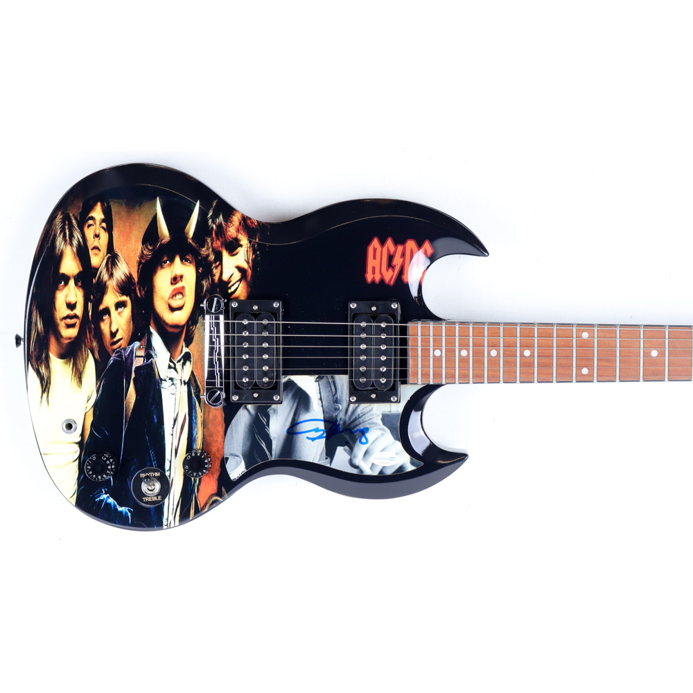 Angus Young Signed Custom AC/DC 39