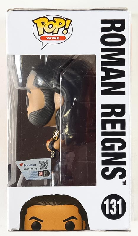 Roman Reigns Signed WWE #131 Funko Pop! Vinyl Figure (Fanatics) at PristineAuction.com Roman Reigns Signed WWE #131 Funko Pop! Vinyl Figure (Fanatics) at PristineAuction.com