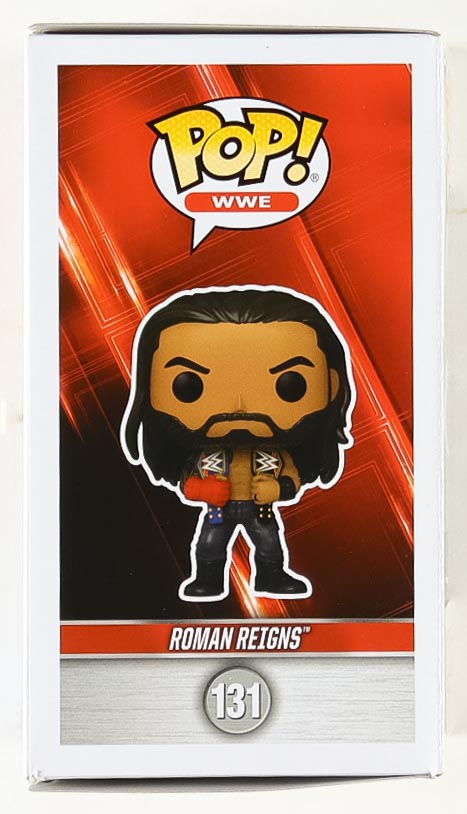 Roman Reigns Signed WWE #131 Funko Pop! Vinyl Figure (Fanatics) at PristineAuction.com Roman Reigns Signed WWE #131 Funko Pop! Vinyl Figure (Fanatics) at PristineAuction.com
