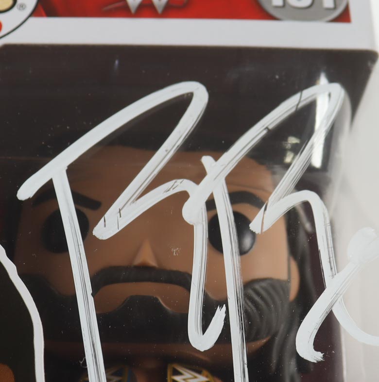 Roman Reigns Signed WWE #131 Funko Pop! Vinyl Figure (Fanatics) at PristineAuction.com Roman Reigns Signed WWE #131 Funko Pop! Vinyl Figure (Fanatics) at PristineAuction.com