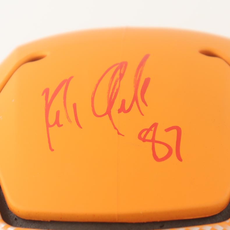 Rob Gronkowski Signed Tampa Bay Full-Size Authentic On-Field Hydro-Dipped Speedflex Helmet With Visor (Radtke) at PristineAuction.com Rob Gronkowski Signed Tampa Bay Full-Size Authentic On-Field Hydro-Dipped Speedflex Helmet With Visor (Radtke) at PristineAuction.com