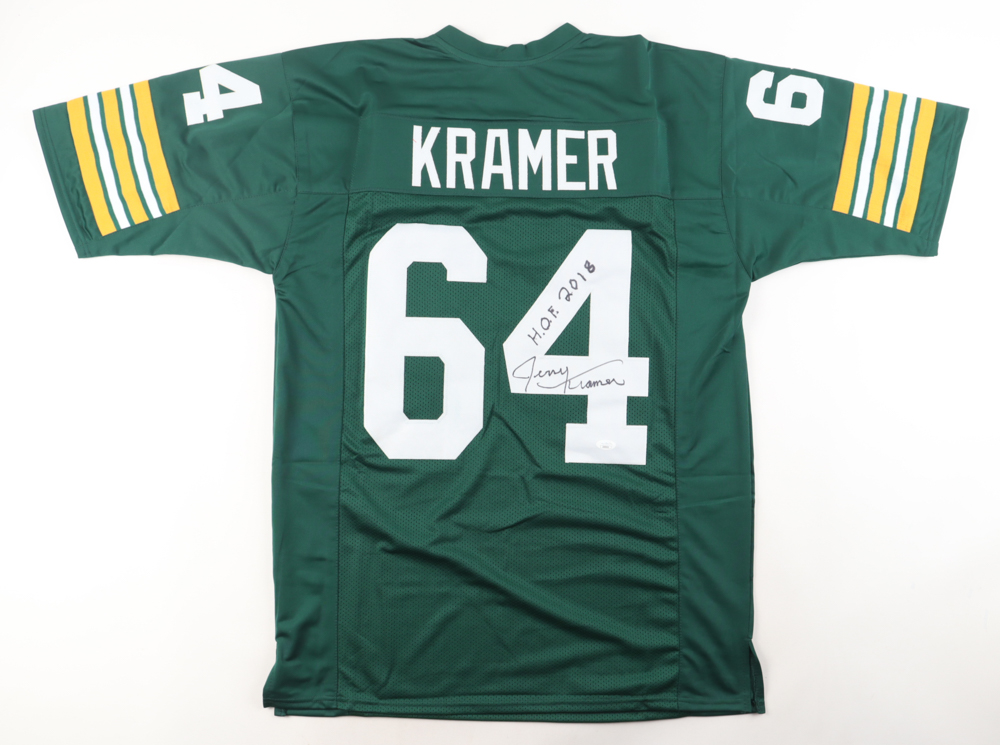 Jerry Kramer Signed Jersey Inscribed "H.O.F. 2018" (JSA) at PristineAuction.com Jerry Kramer Signed Jersey Inscribed "H.O.F. 2018" (JSA) at PristineAuction.com
