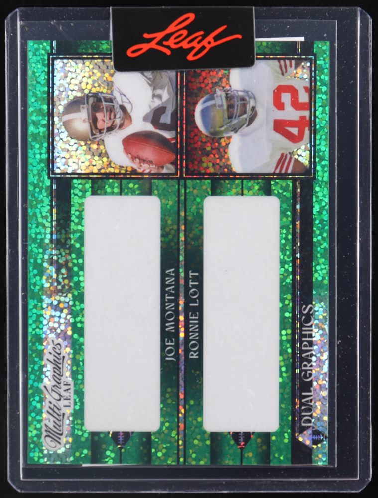 Joe Montana / Ronnie Lott 2023 Leaf Multi Graphics Dual Graphics