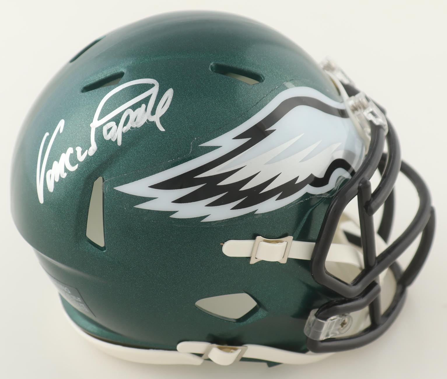 Vince Papale Signed Eagles Speed Mini Helmet (JSA) at PristineAuction.com Vince Papale Signed Eagles Speed Mini Helmet (JSA) at PristineAuction.com