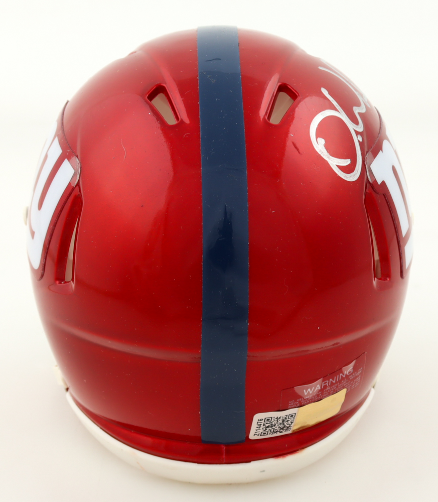 Darren Waller Signed Giants Flash Alternate Speed Mini Helmet (PIA) at PristineAuction.com Darren Waller Signed Giants Flash Alternate Speed Mini Helmet (PIA) at PristineAuction.com