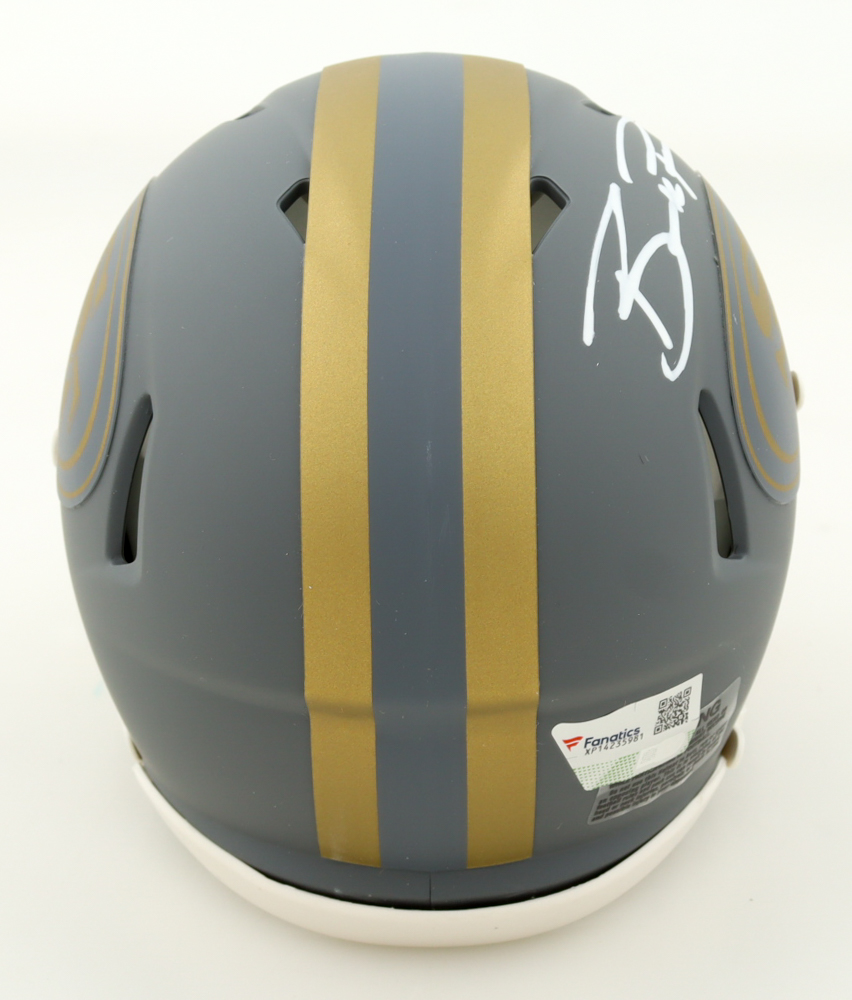 Brock Purdy Signed 49ers Slate Alternate Speed Mini Helmet (Fanatics) at PristineAuction.com Brock Purdy Signed 49ers Slate Alternate Speed Mini Helmet (Fanatics) at PristineAuction.com